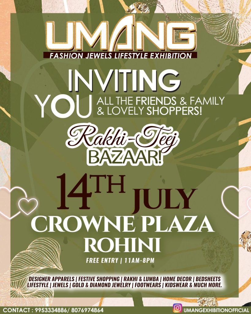 Umang fashion jewels and lifestyle inviting 14 july